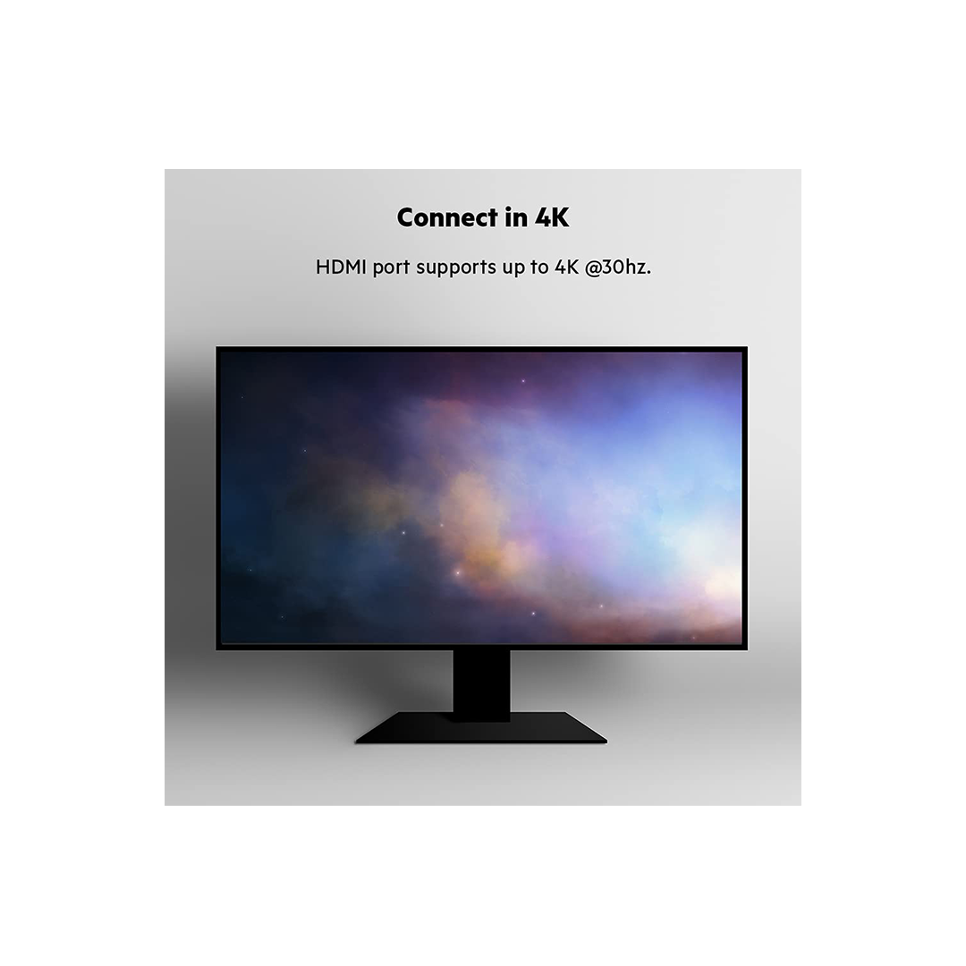 Belkin USB C Hub, 7-in-1 MultiPort Adapter Dock with 4K HDMI, USB-C 100W PD Pass-Through Charging, 2 x USB A, 3.5mm Audio, SD 3.0 Slot and Micro SD 3.0 for MacBook Pro, Air, iPad Pro, XPS and More in Qatar Belkin USB C Hub, 7-in-1 MultiPort Adapter Dock with 4K HDMI, USB-C 100W PD Pass-Through Charging, 2 x USB A, 3.5mm Audio, SD 3.0 Slot and Micro SD 3.0 for MacBook Pro, Air, iPad Pro, XPS and More in Qatar